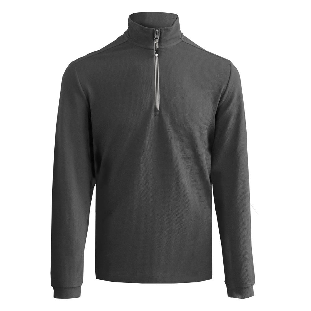 Mens Jacquard Knit Zip Neck Top Layer - Image 3