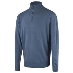 Mens Thermal Quarter Zip Knit Jumper