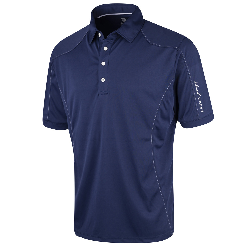 Mens Top Stitch Polo Shirt - Image 3