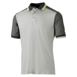 Mens Abstract Print Stretch Polo Shirt