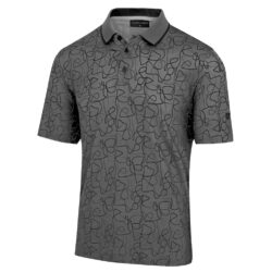 Mens Freehand Print UV Protection Polo Shirt