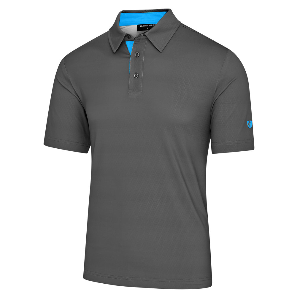 Mens All Over Laser Print UV Protection Polo Shirt - Image 2