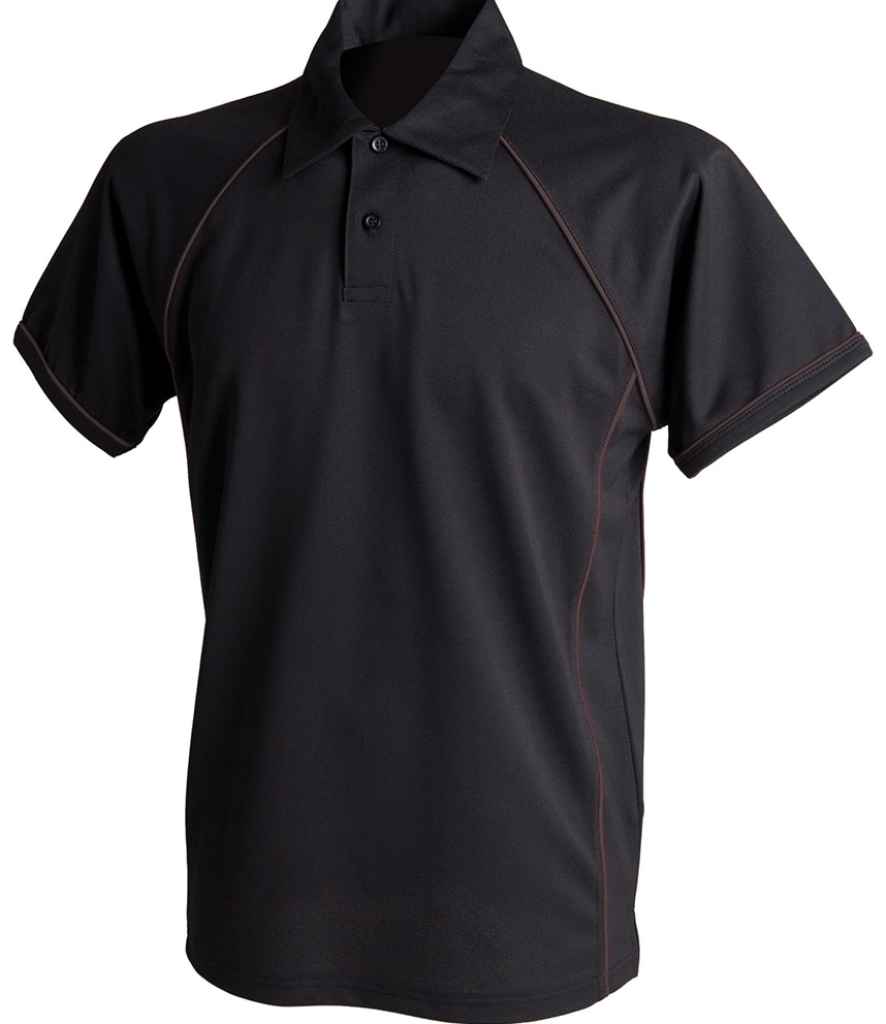 Emerald Isle Men's Piped Performance Polo - Image 3