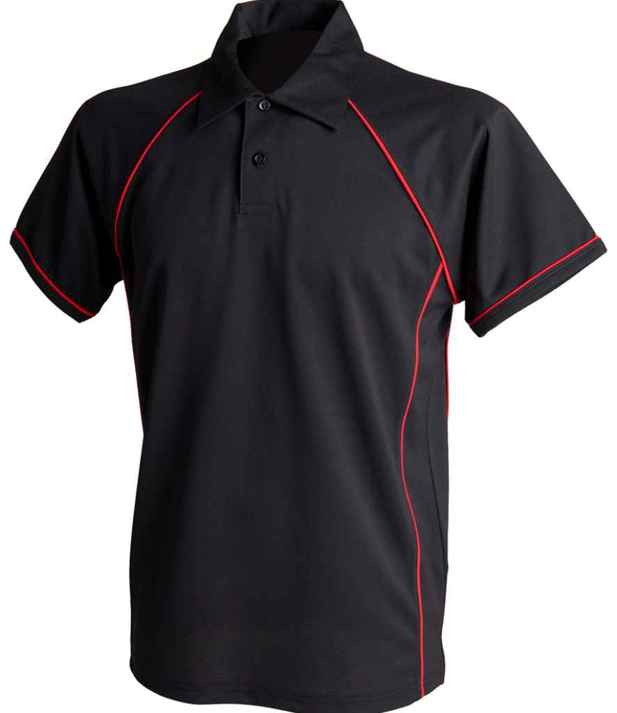 Emerald Isle Men's Piped Performance Polo - Image 5