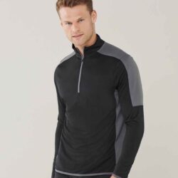 Emerald Isle Adults' 1/4 Zip Midlayer with Contrast Panelling