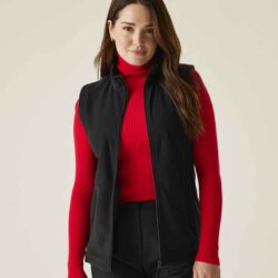 Custom women's microfleece bodywarmer for golf and teamwear