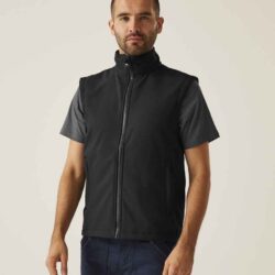 Custom men's softshell bodywarmer for golf and teamwear