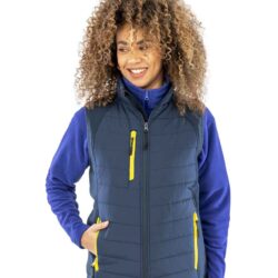 Emerald Isle Black Compass Padded Gilet